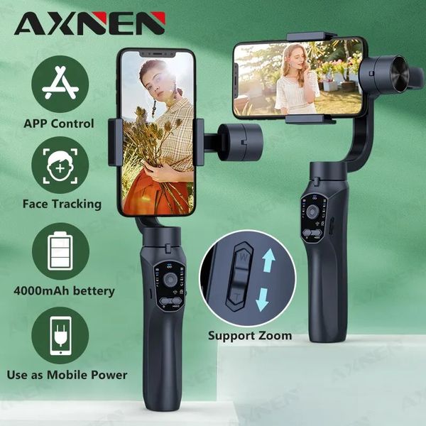 F10 3-Achsen-Handkardan-Smartphone-Stabilisator Handy-Selfie-Stick für Android-Handy-Vlog Anti-Shake-Videoaufzeichnung 240306