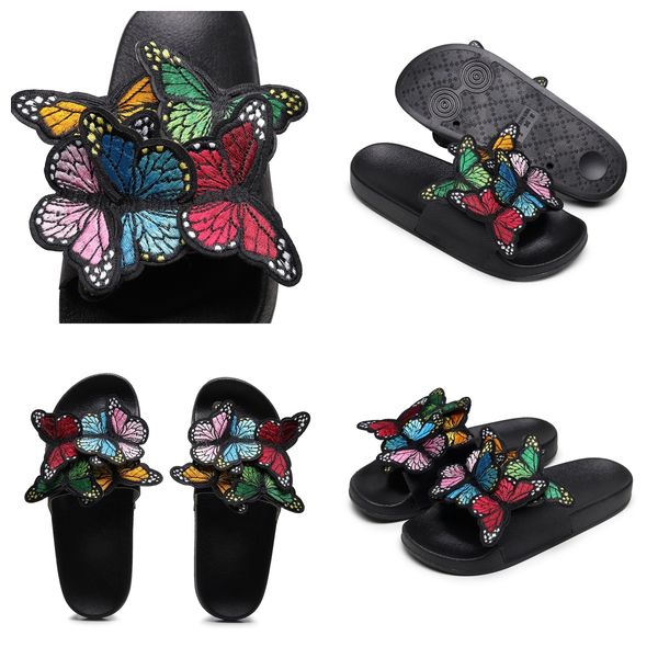 Moda de luxo designer slide feminino verão beache sandália festa casamentos apartamentos chinelo sapatos clássico sandália chinelos das mulheres azul gai