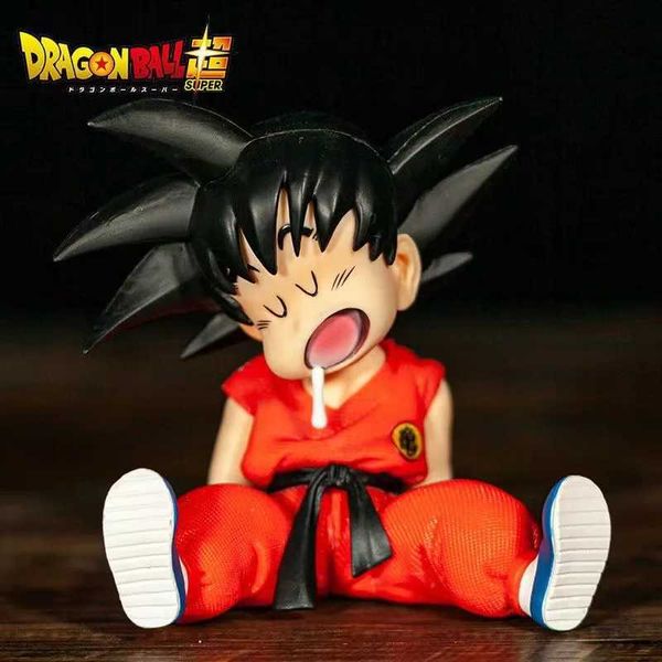 Cartoon-Figuren Damen Trainingsanzüge 10 cm Figur Anime Z Kakarotto Gk PVC-Figur Auto Schlafzubehör Sohn Goku Spielzeug Modelle Geschenke 240311