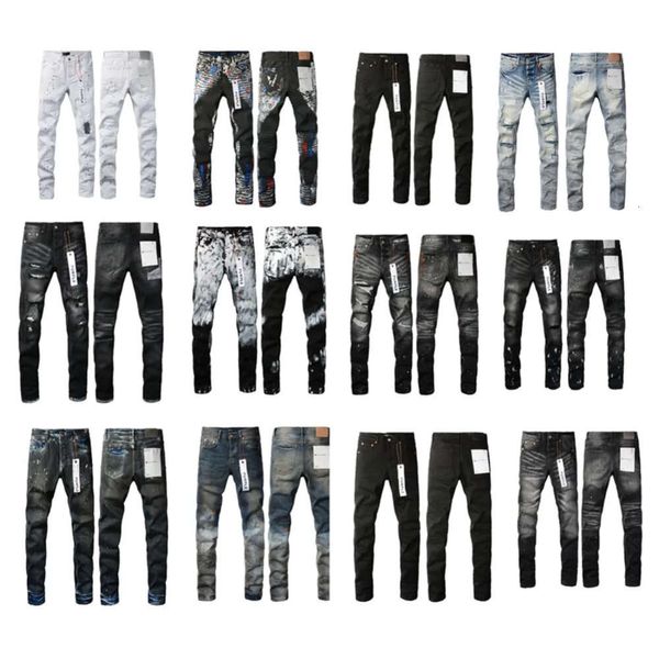 VIOLA Designer BRAND Jeans per uomo Donna Pantaloni Jeans viola Foro estivo Ricamo di alta qualità Pantaloni Jean denim viola Jeans viola uomo 20