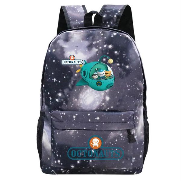 Zaino The Octonauts Zaini Studenti Bambini Cartone animato Zaino Ragazza Ragazzo Borse per libri Adolescenti Zaino da viaggio Kawaii Mochila 314c