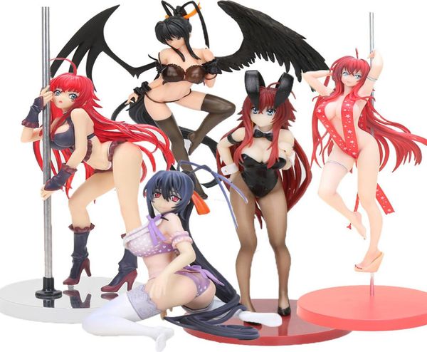 Anime lise dxd aksiyon figürü tavşan kızları rias gremory himejima akeno mayo ver 112 ölçek pvc figür modeli lj2009245673699