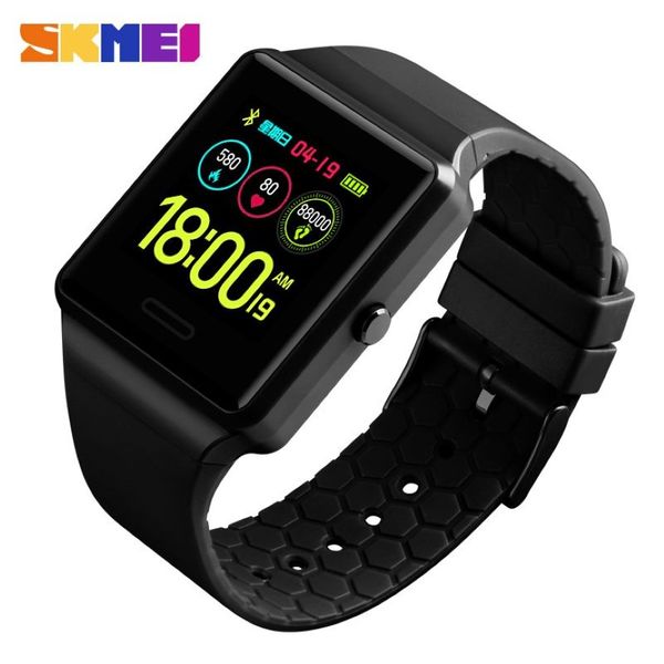 Skmei relógios masculino moda esporte digtal relógio multifuncional bluetooth monitor de saúde à prova dwaterproof água relógios relogio digital 1526256o