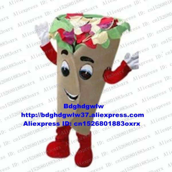 Trajes de mascote comida panquecas pita envoltório mascote traje adulto personagem dos desenhos animados roupa terno usava belo destino turístico zx2749