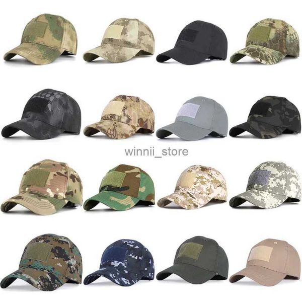 Ballkappen 13 Farben Camouflage Herren Gorras Baseballmütze Männlich Knochen Masculino Papa Hut Trucker Neue Taktische Armee Herren Kappe Camo Snapback HatL2403