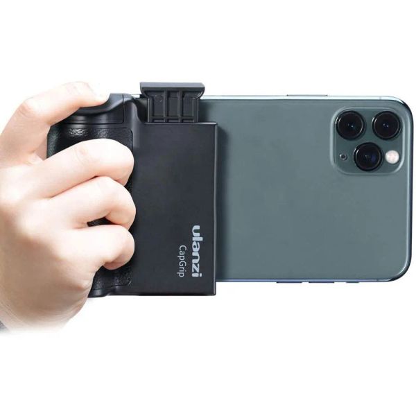 Halterungen CapGrip Smartphone-Kamera-Auslöser-Fernbedienungsgriff mit abnehmbarer kabelloser Fernbedienung iPhone 12 13 Pro Max-Telefone