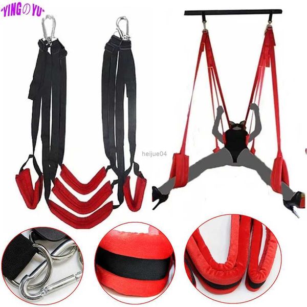 Bondage Soft Sex Swing Chairs Móveis Fetiche BDSM Bondage Love Adulto Jogos Pendurados Porta Balanços Brinquedos Sexuais Eróticos para Casais Mulheres MenL2403