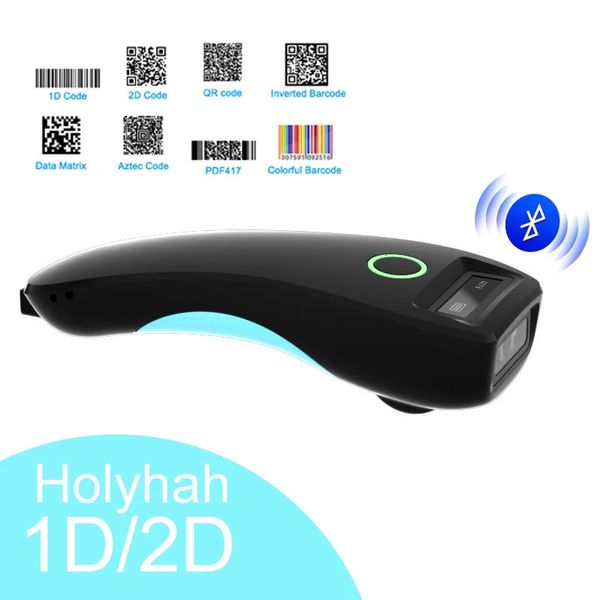 Holyhah C70 Bluetooth Wireless 1D 2D Barcode Scanner Pocket QR Code Reader für PDF417 Tabak Bekleidung Mmobile Payment Industry 240229