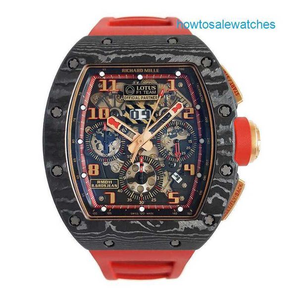 Relógio famoso RM Watch Grestest Watch RM011 LOTUS F1 TEAM 50*40mm