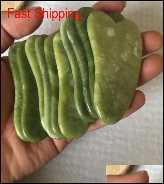 Jd010 Natural Xiuyan Pedra Verde Jade Guasha Gua Sha Placa Massageador Para Demolição Terapia Jade Rolo 3Ebot Bl5Fs 74Ojd Equvk I9Od7923667