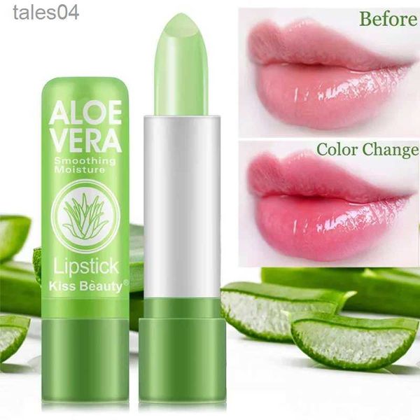 Lippenstift Aloe Vera Farbwechselnder Lippenstift ist nicht leicht zu verblassen Lippenstift Langanhaltend feuchtigkeitsspendende Temperatur Farbnährender Lippenbalsam 1 Stück 240313
