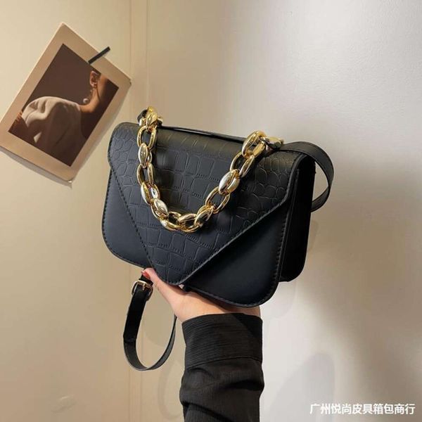 Discount Shops High-End-Kette Stilvolle kleine Tasche für Frauen 2024 Neue koreanische Version Modische und vielseitige Instagram Single Shoulder Crossbody Square