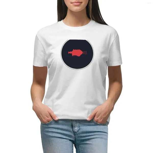 Polo da donna T-shirt da nave nana rossa Camicetta Abbigliamento hippie Abito per donna Grafica