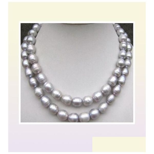 Perlenketten Beautif 910 mm natürliche Tahiti-Perlenkette in Grau 32 Quot96722979172376 Drop Delivery Schmuckanhänger Dhake