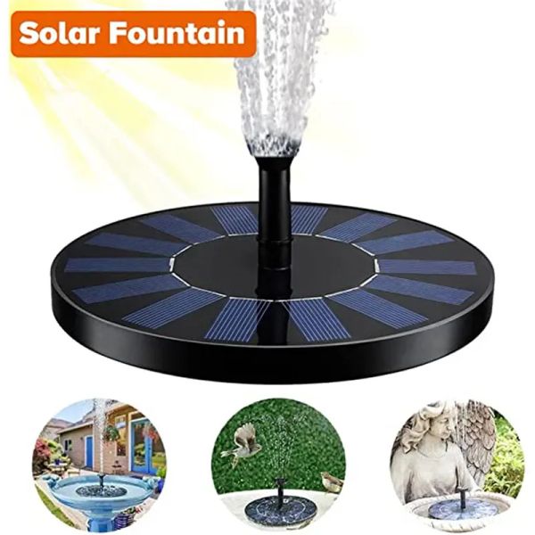 Bäder Mini Solar Wasser Brunnen Schwimmbad Terrasse Garten Dekoration Outdoor Dekor Sommer Solar Pumpe Dekorative Brunnen Innenräume