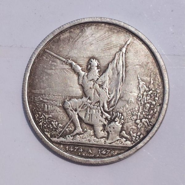 5pcs İsviçre Paraları 1874 5 Franken Kopya Para Dekoratif Koleksiyon2431