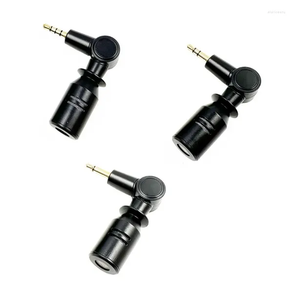 Mikrofone, Videoaufzeichnung, Mini-Mikrofon, verstellbares 3,5-mm-Stecker-Metallmikrofon für Podcasting