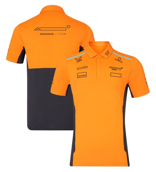 Erkek Polos 2024 Yeni F1 Team T-Shirt Formül 1 Sürücü Yarışı Polo Gömlek T-Shirt Resmi Marka Erkekler Sarı Siyah Kısa Kollu T-Shirts 2JEH