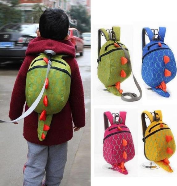 Mini borse per la scuola dei dinosauri dei cartoni animati Zaino per bambini per le ragazze dei ragazzi Zaino per bambini Carino Borsa a tracolla Antilost per asilo 4 colori FY5360 3234528