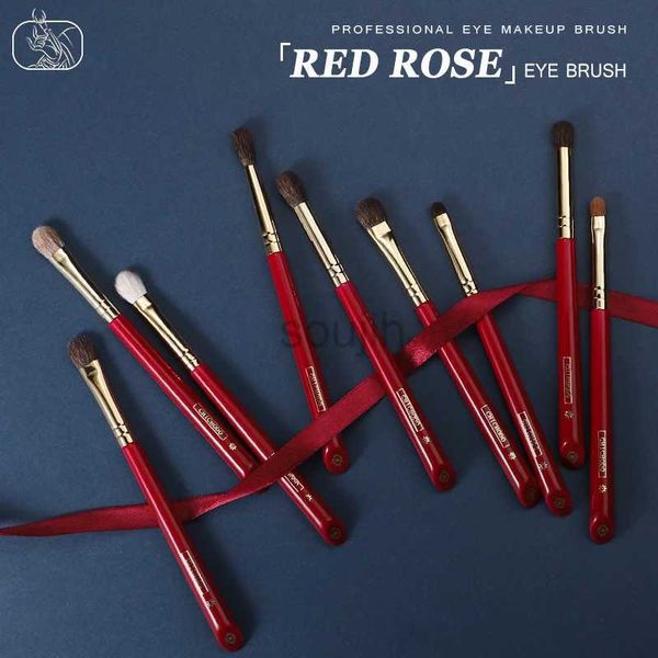 Make-up-Pinsel Make-up-Pinsel – Luxuriöse rote Rose-Serie – ausgewähltes natürliches Lidschatten-Pinsel-Set – professionelle Eye-Up-Pinsel-Werkzeuge ldd240313