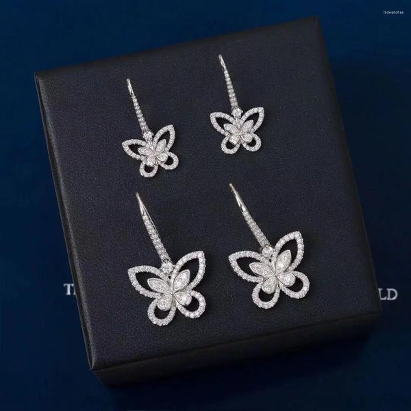 Ohrstecker Verkauf Geschenke Top Qualität 2024 Trend Marke Klassische Europa Luxus Schmuck Für Frauen Schmetterling Tropfen Jahrestag Geschenk