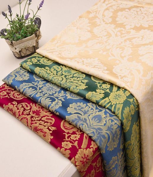 Geniş 57 Quot Jacquard Damask Şenil Döşeme Çöp Kumaş Yumuşak Çanta Arka Plan Duvar Bezi Yastık Yastığı Giyim El Sanatları Materia4496173