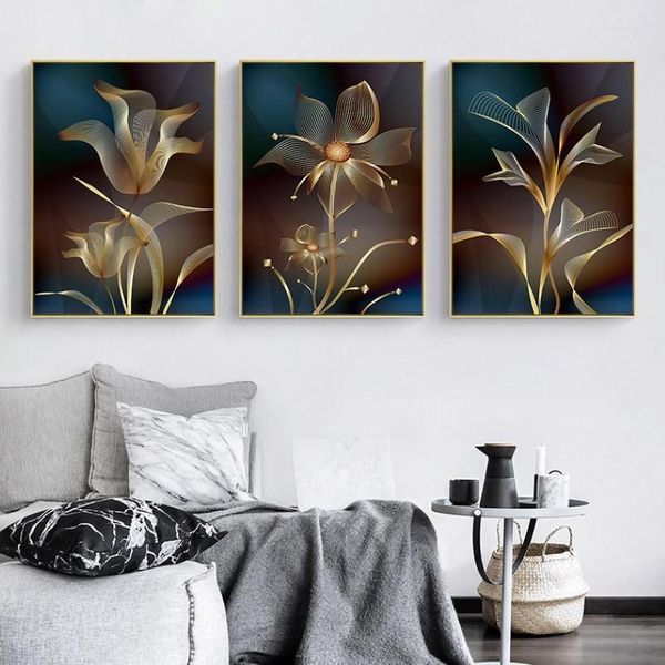 Gemälde Moderne nordische ästhetische Blumen Wandkunst Leinwanddrucke Kunstwerk Wohnzimmer hängen Poster Bilder Design Home Decor295J