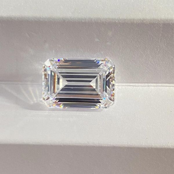 Lose Diamanten, Meisidian-Qualität, 6A, 13 x 19 mm, 32 Karat, Smaragdschliff, kubischer Zirkonia, CZ-Diamantstein