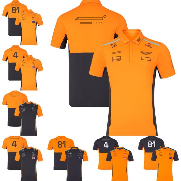 F1 2024 Team Poloshirt T-Shirt Formel 1 Driver Set Up T-Shirt Rennsport Atmungsaktives Jersey Sommer Race Brand Herren T-Shirt Tops