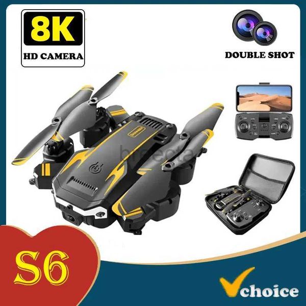 Drones Max professionelle UAV 8k S6 HD Kamera 4K Hindernisvermeidung Luftaufnahmen optischer Fluss faltbarer Quadrocopter Drohne ldd240313