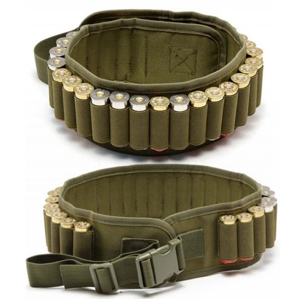 Accessoires 30 Runden Jagd Schrotflintenpatronenschalen Bandolier Gürtel 12 Gauge Munitionshalter Gürteltasche Beutel für Jagd Shooting