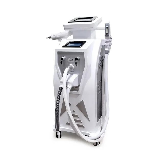 5 in 1 IPLlaser permanent hair removal nd yag laser tattoo removal rf skin tightening OPT E light skin rejuvenation IPL pigment wrinkle removal beauty machine