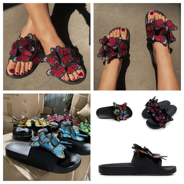 Tasarımcı Sandalet Terlik Slaytlar Ayakkabı Kadınlar tıkanma klasik erkek moda Menemsha kestanesi sandal boyutu 36-41 gai moda terlik klasik yaz marka kelebek