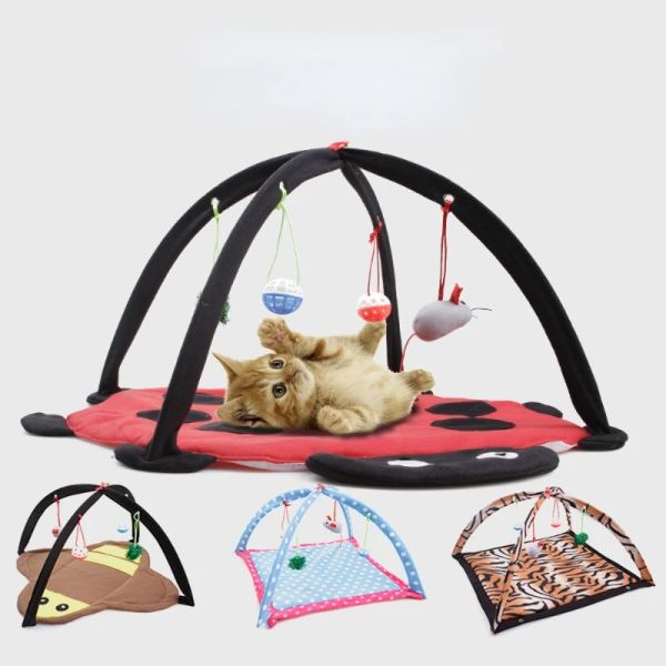 Tappetini Giocattoli per gatti Tenda portatile per gatti Divertenti giocattoli per animali domestici Attività mobile Animali domestici Giocano giocattoli per gatti Tappetino per gatti Coperta Casa Tende pieghevoli per gattini