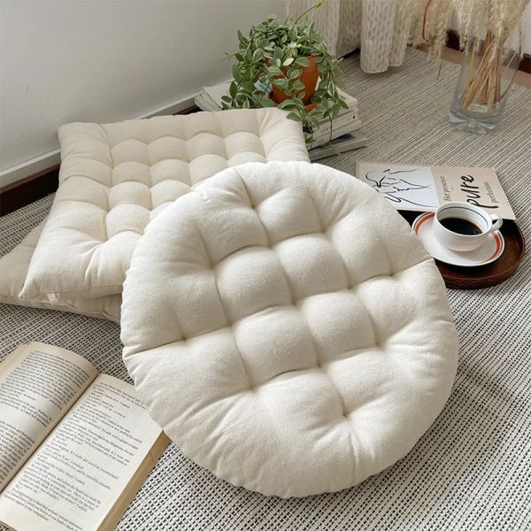 Almofada insere 40 cm de almofada branca pura sala de estar sofá de assento de assento varanda janela de sacada tatami almofada de escritório cadeira de escritório almofada