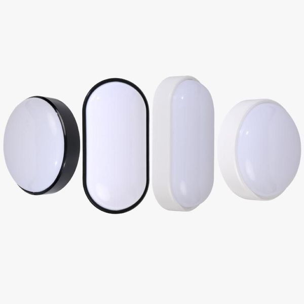 Modernas lâmpadas de parede led à prova de umidade frente varanda luz teto superfície montada oval para jardim ao ar livre iluminação do banheiro lamp235q