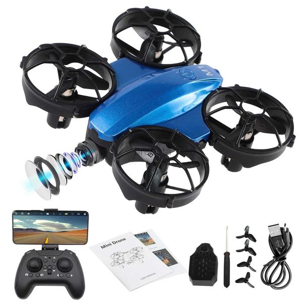 Drones 2.4G Mini Drone FPV 4K HD Câmera Headless Modo Evitar Obstáculos Profissional RC Quadcopter LDD240313