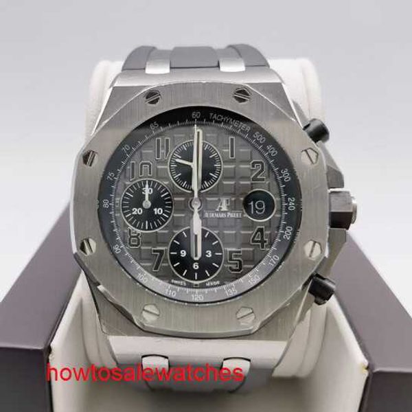 Relógio de pulso Highend Hot AP Royal Oak Offshore Series Mens Watch 42mm de diâmetro Aço de precisão 18k Rose Gold Mens Casual Watch 26470IO.OO.A006CA.01 Titanium Mechincal