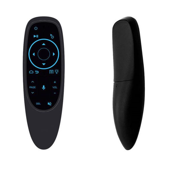 G10S Pro Controle de voz Air Mouse com giroscópio de 6 eixos Sensing Mini controle remoto inteligente sem fio Backlit IR Learning para H96 MAX X88 PRO X96 MAX Android TV Box