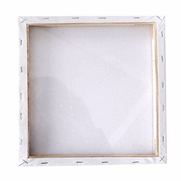 1pc pequena placa de arte branco em branco quadrado artista lona quadro de madeira preparado para pintura a óleo acrílico mayitr boards176a