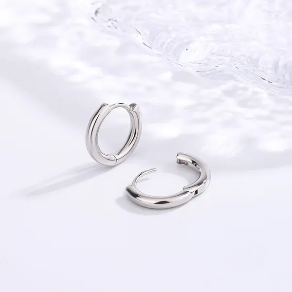 Серьги-гвоздики 2024, стерлинговое серебро S925, грубое модное мужское универсальное кольцо с пряжкой для ушей, женское ухо