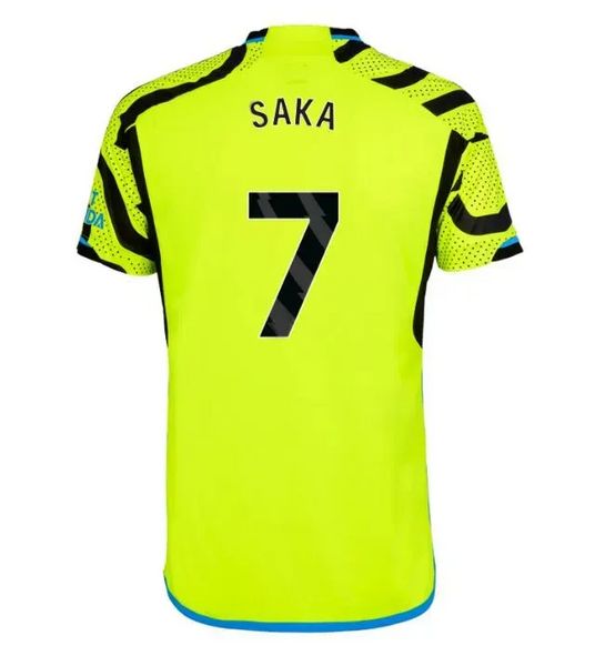 27 28 Maglie da calcio Saka Ksen Smith Smith Rowe G.Jesus Saliba Fan Player Versione Odegaard Martinelli 2024 Nketiah Kit Football Shirt Men Boys Boys Sets Set Uniformsj