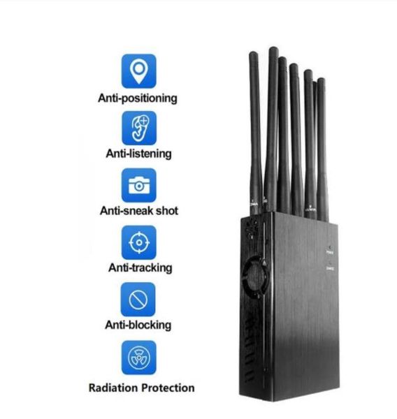 NEUES 10-Antennen-Detektor-Störsendergerät N10 GSM 2G 3G 4G 5G WiFi GPS Lojack Bro ken2204516