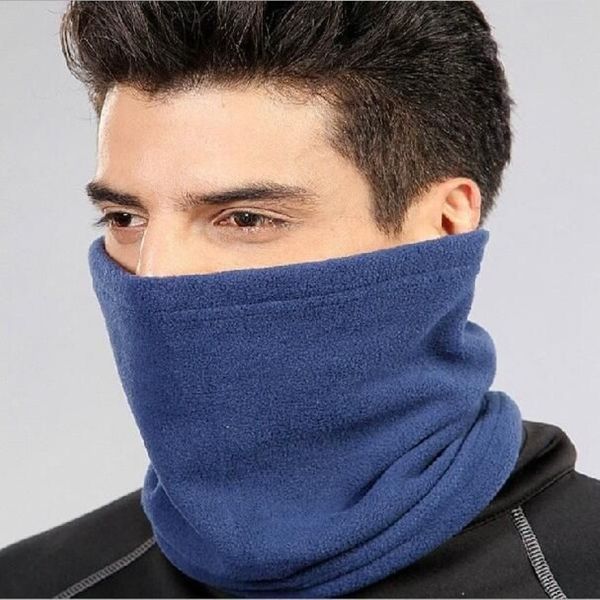 Moda unissex mulheres homens inverno outono casual lã térmica cachecóis snood pescoço mais quente máscara facial gorro hats2247