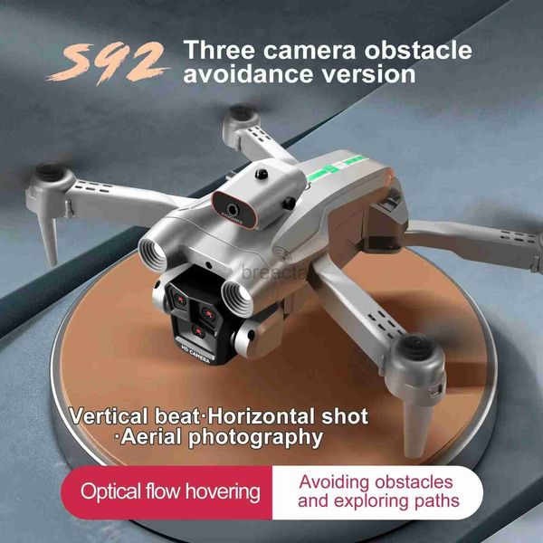 Drones HD 4K Drone Yüksek Kavrama Katlanabilir Mini RC WiFi Hava Fotoğrafçılığı Dört Tekerlekli Araç Helikopter Kamerası LDD240313