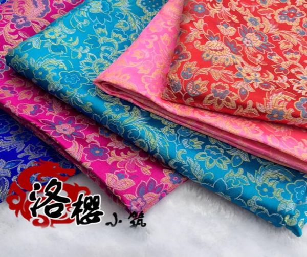 Brocade kostüm Hanfu Resmi Elbise Bebek Jakar Kıyafetleri Kimono Cheongsam Gelişmiş Cos Cos Dokuma Damask Kumaş Küçük Çiçek6700736