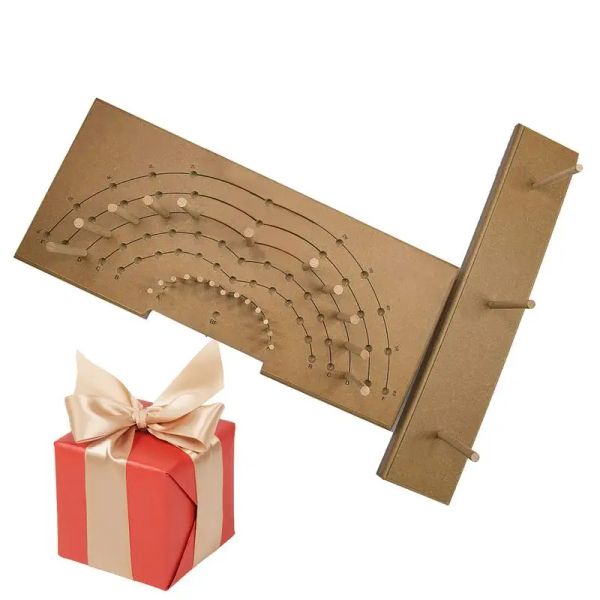 Handwerks-Holzschleifenmacher-Werkzeug, Bogenmacher-Werkzeug, verstellbares Holzkranz-Bogenmacher-Werkzeug zum Erstellen von Geschenkschleifen, Weihnachtsdekoration