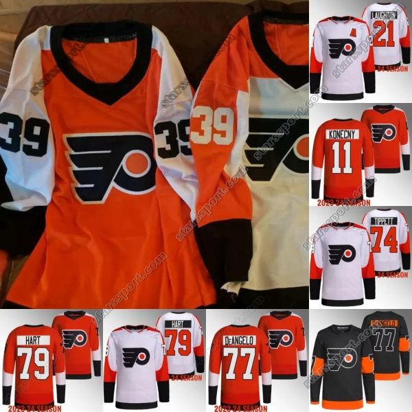 Hokey Jersey Özel Erkekler Kadın Gençlik Philadelphia'''flyers''owen Tippett Cam York Bobby Brink Tyson Foerster Marc Staal Ryan Poehling Nicolas Deslauriers