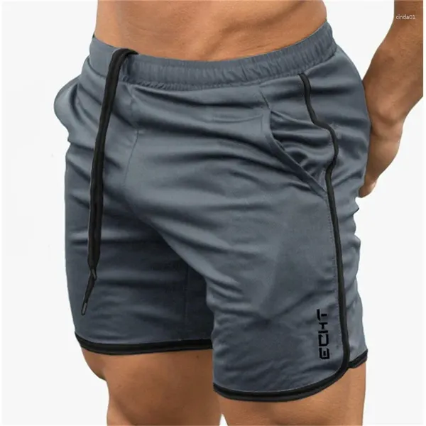 Pantaloncini da uomo Traspirante Maglia leggera Abbigliamento sportivo ad asciugatura rapida Palestre Fitness Uomo Estate Bodybuilding Allenamento Pantaloni da jogging maschili