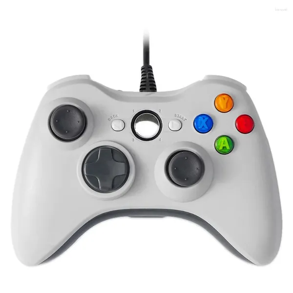 Controladores de jogo Wired USB Gamepad para Xbox 360 / Windows 10 / 8.1 / 8/7 Controlador Gaming Remote Joystick 3D Rocker com Dual-Vibração Turbo